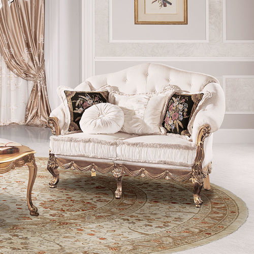 Divano classico - Casanova - DI MARCO INTERIOR SOFA - in velluto / con braccioli / per cuscini