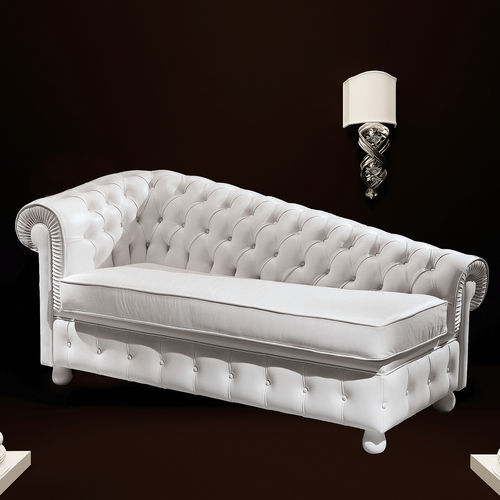 Dormeuse classica - CHESTER  - DI MARCO INTERIOR SOFA - in tessuto / in pelle / in legno