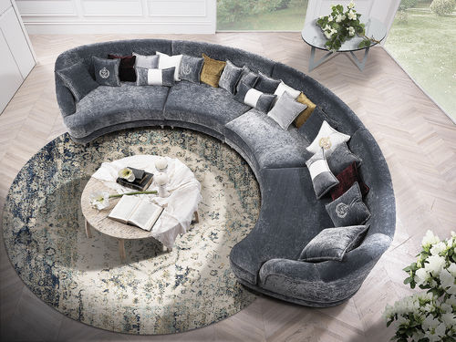 Divano modulare - Elisir  - DI MARCO INTERIOR SOFA - a semicerchio / classico / in tessuto