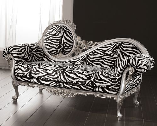 Dormeuse in stile barocco - GIADA - DI MARCO INTERIOR SOFA - in tessuto / in faggio / in legno dorato a foglia oro