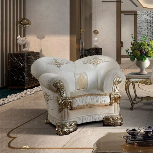 Poltrona classica - VANITY - DI MARCO INTERIOR SOFA - in tessuto / in legno massiccio / personalizzabile
