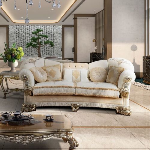 Divano classico - VANITY  - DI MARCO INTERIOR SOFA - in tessuto / con braccioli / per cuscini