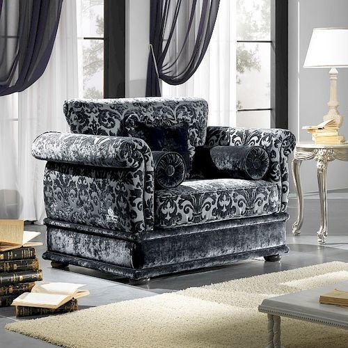 Poltrona classica - OXFORD  - DI MARCO INTERIOR SOFA - in tessuto / in legno / personalizzabile