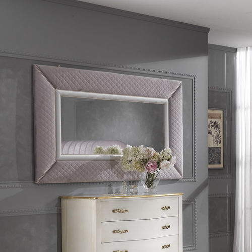 Specchio a muro - QUEEN  - DI MARCO INTERIOR SOFA - classico / rettangolare / in tessuto