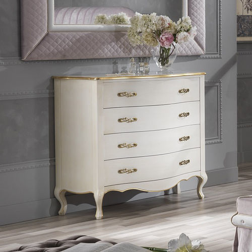 Cassettone classico - QUEEN  - DI MARCO INTERIOR SOFA - in legno laccato / in legno dorato a foglia oro / rettangolare