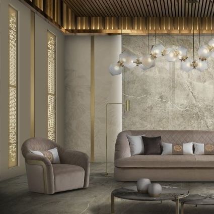Poltrona contemporanea - TOKYO - DI MARCO INTERIOR SOFA - in tessuto / fatta a mano / per cuscini