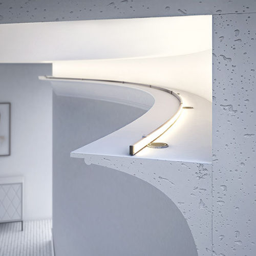 Profilo luminoso da incasso - MICRO-ALU - Klus Design - sporgente / LED / a tenuta stagna