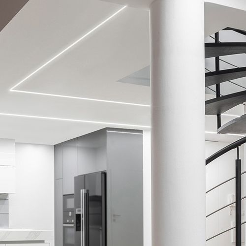 Profilo luminoso ad incasso - PDS-T - Klus Design - sospeso / LED / contract