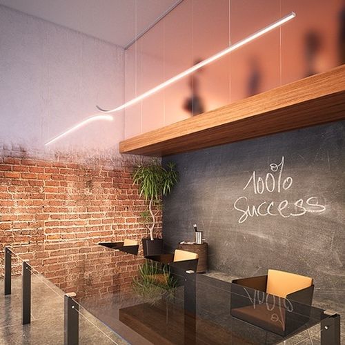 Profilo luminoso sporgente - GIZA-LL - Klus Design - sospeso / LED / sistema d'illuminazione modulare