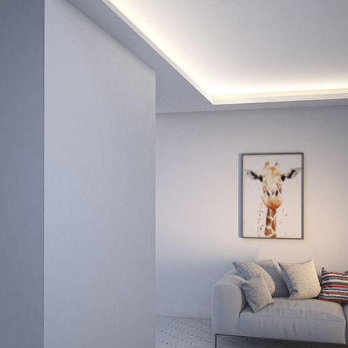 Profilo luminoso ad incasso - NISA-PLA - Klus Design - a soffitto / LED / contract