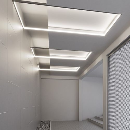 Profilo luminoso ad incasso - LOKOM  - Klus Design - a soffitto / LED / a tenuta stagna