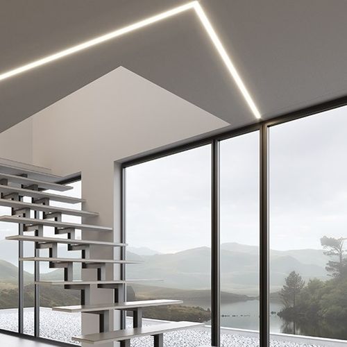 Profilo luminoso ad incasso - OPAC-30 - Klus Design - a soffitto / LED / a tenuta stagna