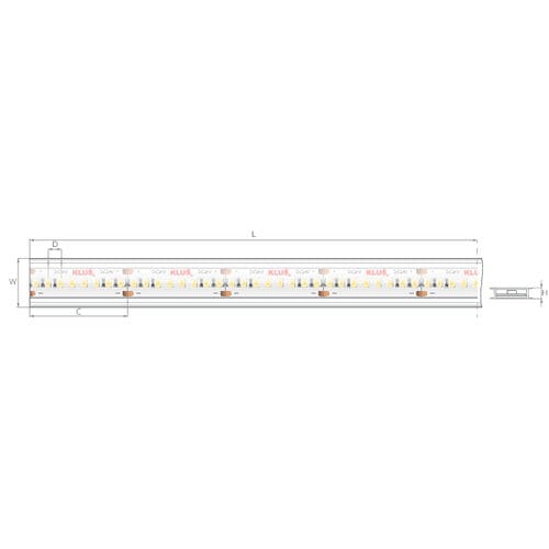 Striscia flessibile a LED - KWP-14KHEHD-1440-24V - Klus Design
