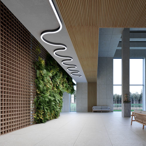 Luce ad incasso - SERPENT L NT - Klus Design - LED / lineare / in altezza