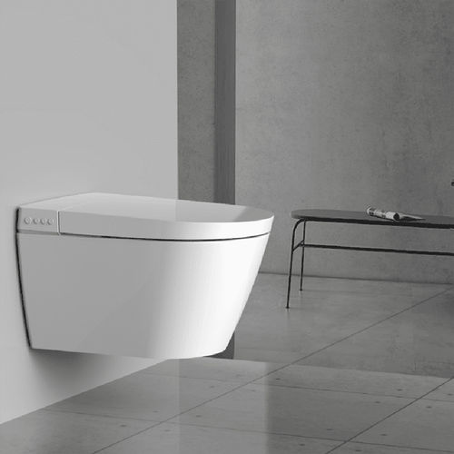 WC intelligente - V7201-03 - MOPO SANITARY WARE - sospeso / in ceramica / allungato