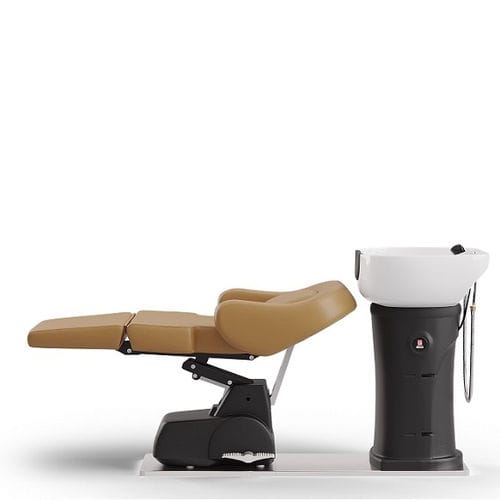 Lavatesta elettrico - 270FA - BD KOREA CO.,LTD - con poggiapiedi / in ecopelle / 1 posto
