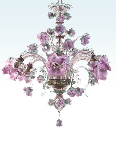 Lampadario classico - ROSETO - BOTTEGA VENEZIANA - in vetro soffiato / in vetro di Murano / da 6 lampadine