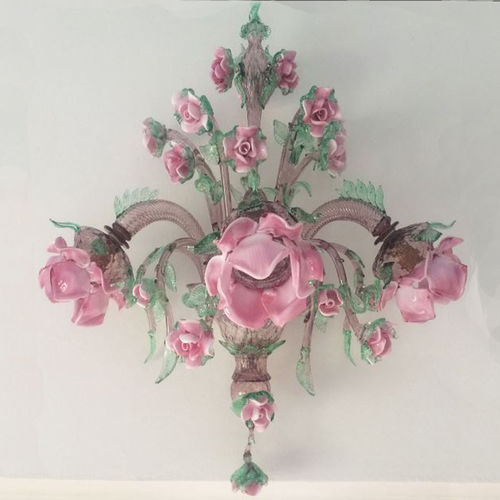 Applique classica - ROSETO AP - BOTTEGA VENEZIANA - da interno / in vetro soffiato / in cristallo