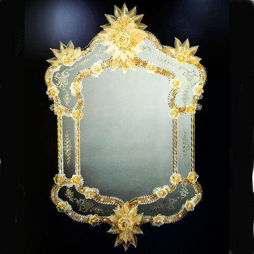 Specchio a muro - TANCREDI - BOTTEGA VENEZIANA - contract / stile veneziano / in vetro di Murano