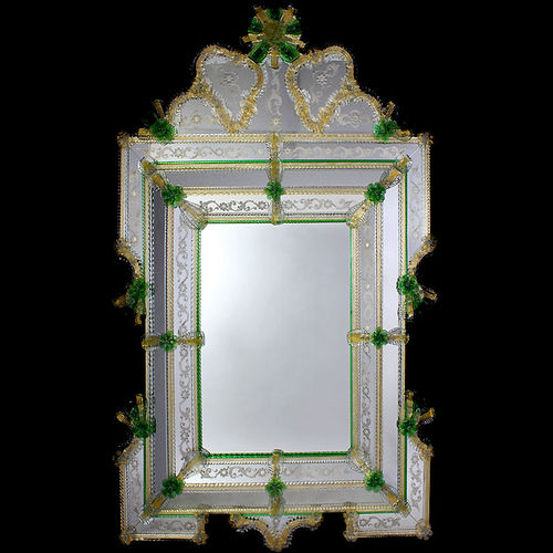 Specchio a muro - EUCLIDE - BOTTEGA VENEZIANA - contract / stile veneziano / rettangolare