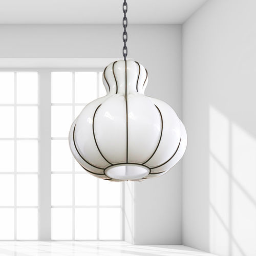 Lampada a sospensione - CASCADE - BOTTEGA VENEZIANA - in acciaio / in vetro soffiato / classica