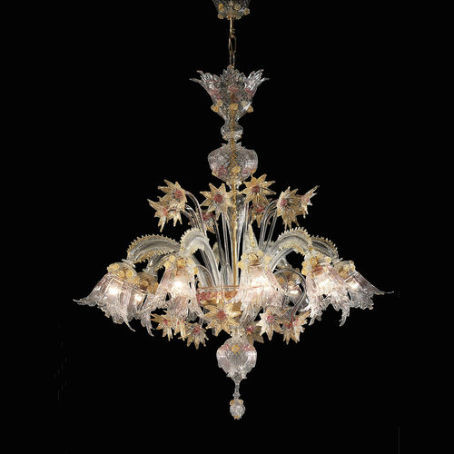 Lampadario stile veneziano - VIOLETTA SECOLO - BOTTEGA VENEZIANA - in vetro soffiato / in vetro di Murano / in oro