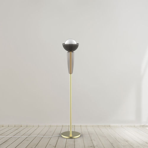 Lampada da terra - CIOPPO PT - BOTTEGA VENEZIANA - in metallo / in vetro soffiato / contemporanea