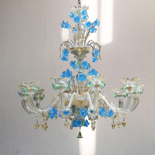 Lampadario classico - PORTO - BOTTEGA VENEZIANA - in vetro soffiato / in vetro di Murano / da 12 lampadine