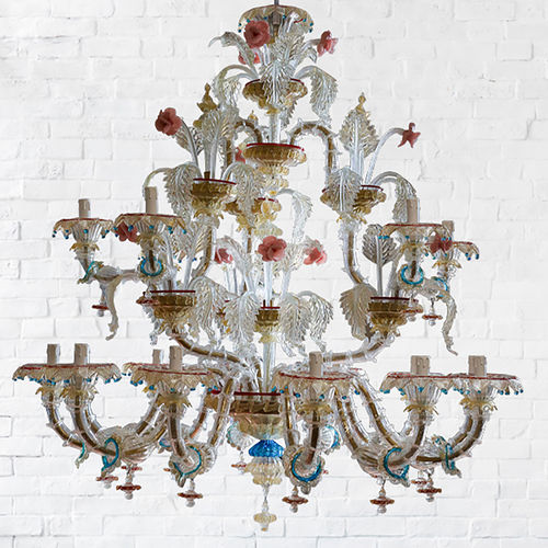Lampadario stile veneziano - IRENE REZZONICO - BOTTEGA VENEZIANA - in vetro soffiato / in vetro di Murano / contract