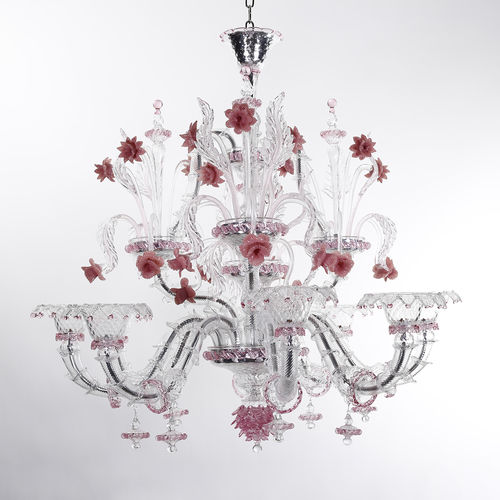 Lampadario classico - NOA - BOTTEGA VENEZIANA - in vetro soffiato / in vetro di Murano / da 6 lampadine