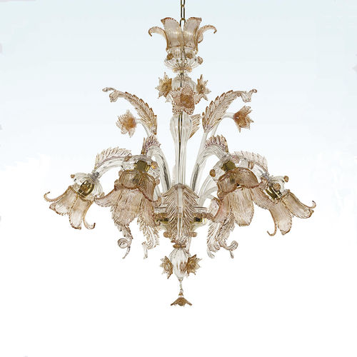 Lampadario classico - AMBRATO - BOTTEGA VENEZIANA - in vetro soffiato / in vetro di Murano / in oro