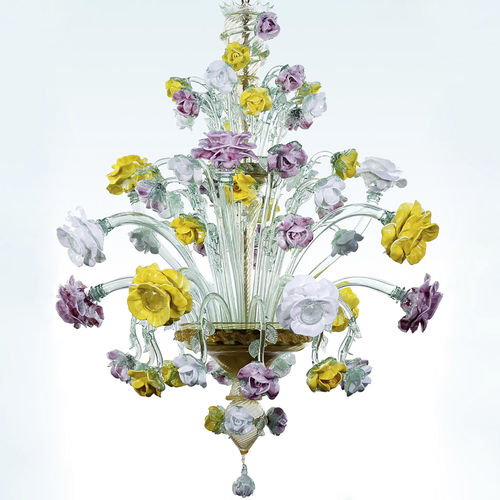 Lampadario classico - BOUQUET - BOTTEGA VENEZIANA - in vetro soffiato / in vetro di Murano / da 12 lampadine