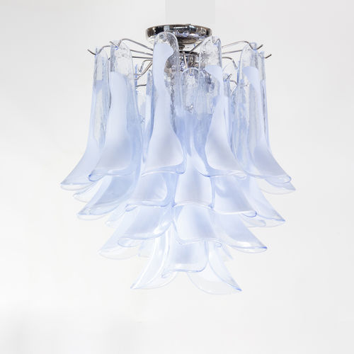 Plafoniera Art Deco - Artemide azzurro - BOTTEGA VENEZIANA - in vetro di Murano / LED / da interno
