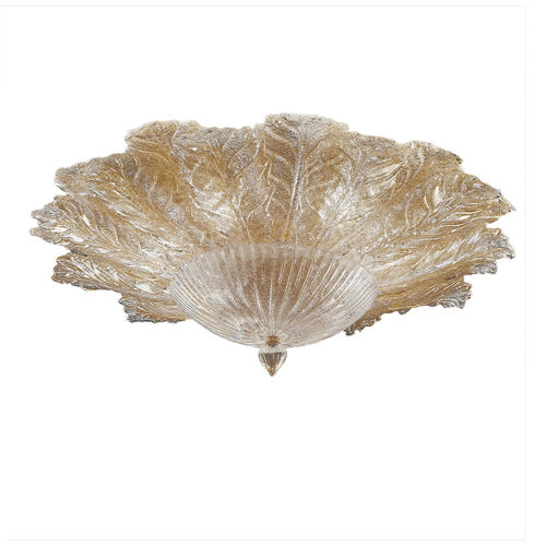 Plafoniera classica - Acero - BOTTEGA VENEZIANA - circolare / in vetro di Murano / foglia d'oro