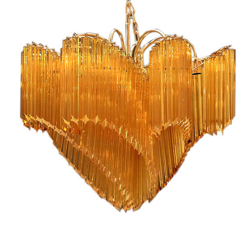 Lampadario Art Deco - ADE  - BOTTEGA VENEZIANA - in vetro di Murano / da 13 lampadine / contract
