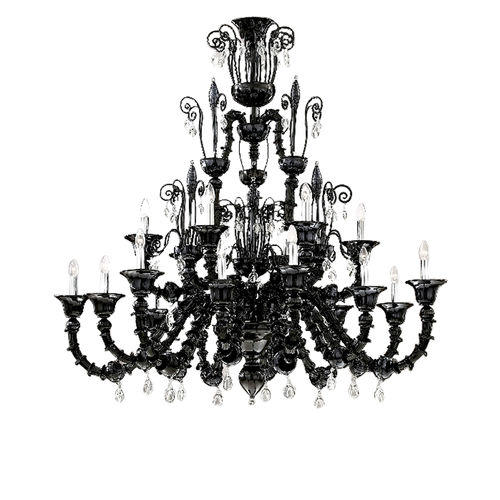 Lampadario stile veneziano - RUDY  - BOTTEGA VENEZIANA - in cristallo / in vetro soffiato / contract