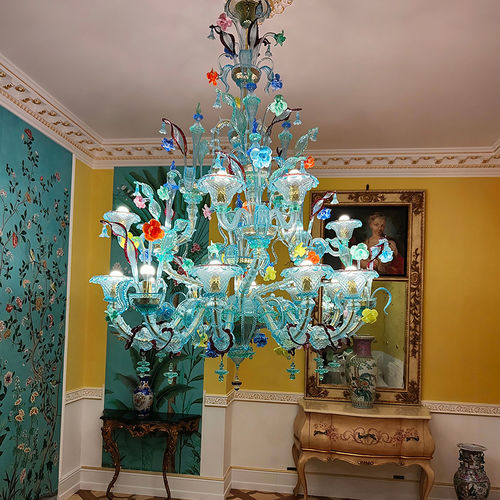 Lampadario stile veneziano - Minerva Rezzonico - BOTTEGA VENEZIANA - in vetro di Murano / contract / a candelabro
