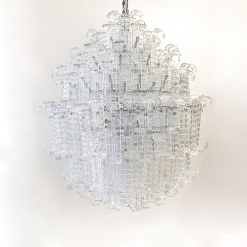 Lampadario vintage - Felci V206 - BOTTEGA VENEZIANA - in vetro di Murano / contract / scultura