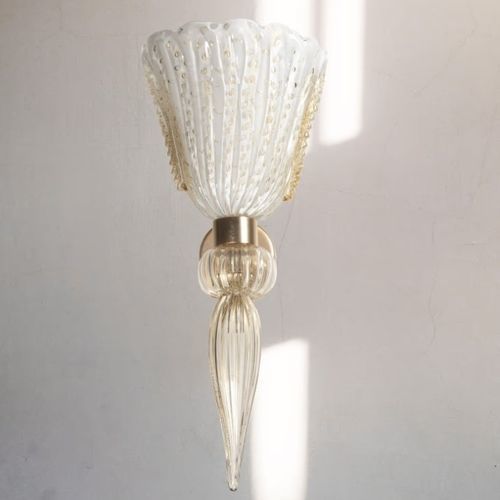 Applique vintage - LUZI AP - BOTTEGA VENEZIANA - da interno / in cristallo / in vetro soffiato