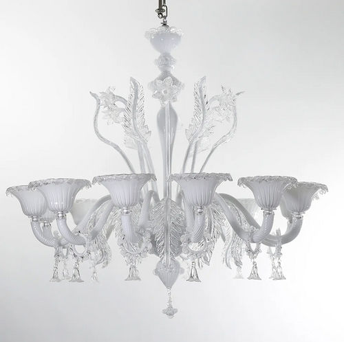 Lampadario in stile - ALGIEBA - BOTTEGA VENEZIANA - in cromo / in cristallo / in vetro di Murano