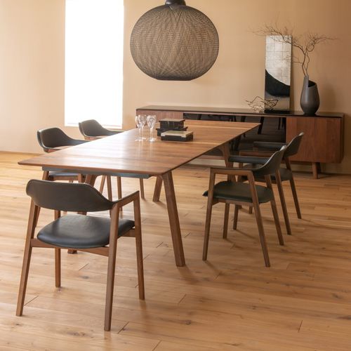 Tavolo da pranzo contemporaneo - TEN - CondeHouse - in noce / in frassino / con supporto in frassino