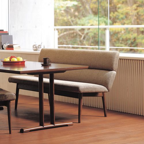 Divanetto imbottito contemporaneo - ECLIPSE  - CondeHouse - in tessuto / in pelle / per uso contract