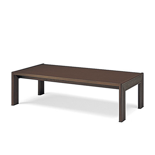 Tavolino basso contemporaneo - TRIADO  - CondeHouse - in rovere / con supporto in quercia / rettangolare
