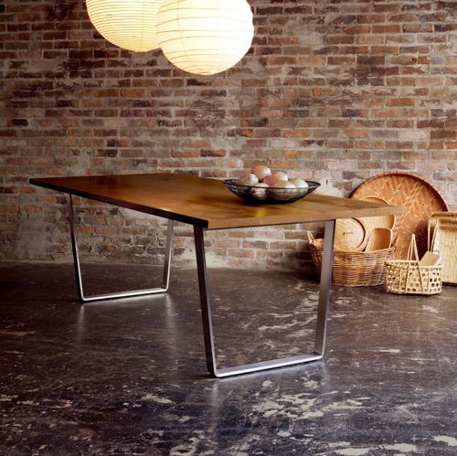 Tavolo da pranzo contemporaneo - SLED - CondeHouse - in rovere / in noce / in legno massiccio