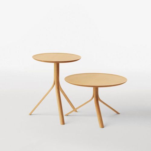 Tavolo d'appoggio contemporaneo - SPLINTER - CondeHouse - in rovere / in legno compensato / in legno tinto