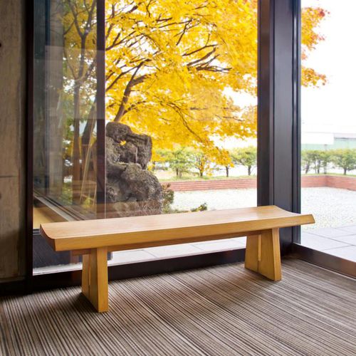 Panca per spazi pubblici contemporanea - RIKI - CondeHouse - in rovere / in legno massiccio / senza schienale