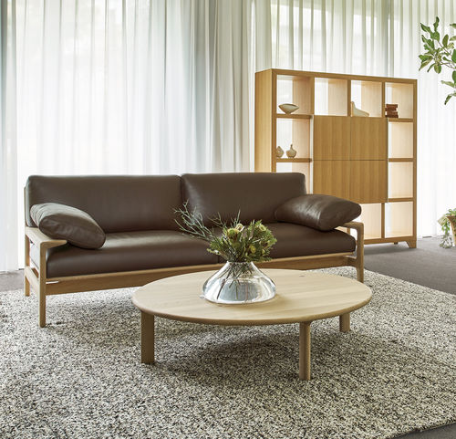 Tavolino basso contemporaneo - YUKAR - CondeHouse - in rovere / in legno massiccio / con supporto in quercia