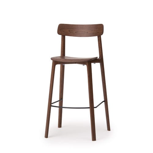 Sedia alta contemporanea - AATOS - CondeHouse - da interno / in rovere / con supporto in legno massiccio
