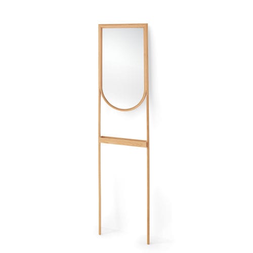 Specchio a muro - SPLINTER - CondeHouse - contemporaneo / in rovere / nero