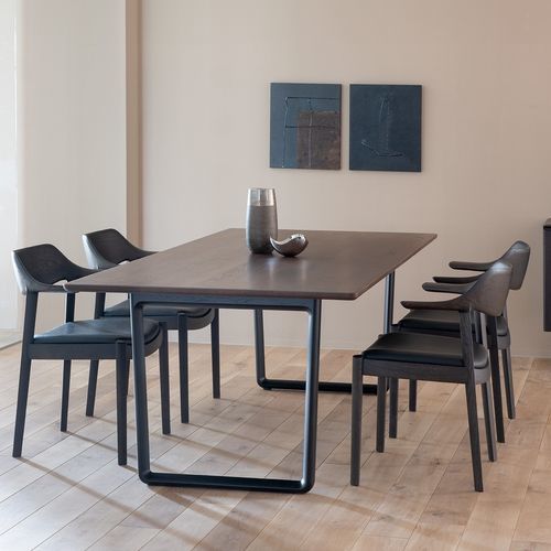 Tavolo da pranzo contemporaneo - SL - CondeHouse - in rovere / in noce / con supporto in quercia